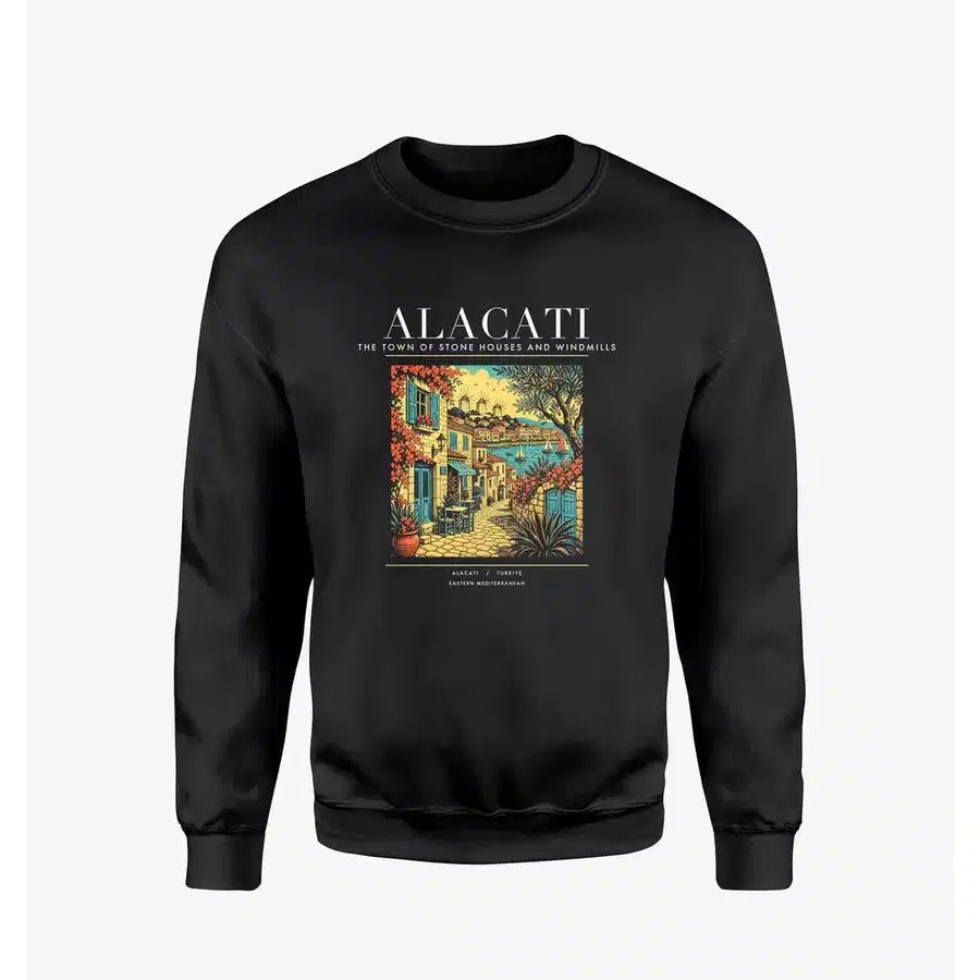 ALACATI - Poster - Sweatshirt - Black