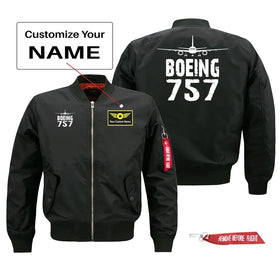 Boeing 757 Silhouette & Pilot Jackets (Customizable)