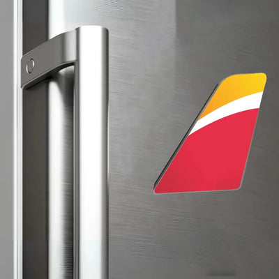 Iberia Airlines aviation design tail magnet in 3D metal with magnetic back.