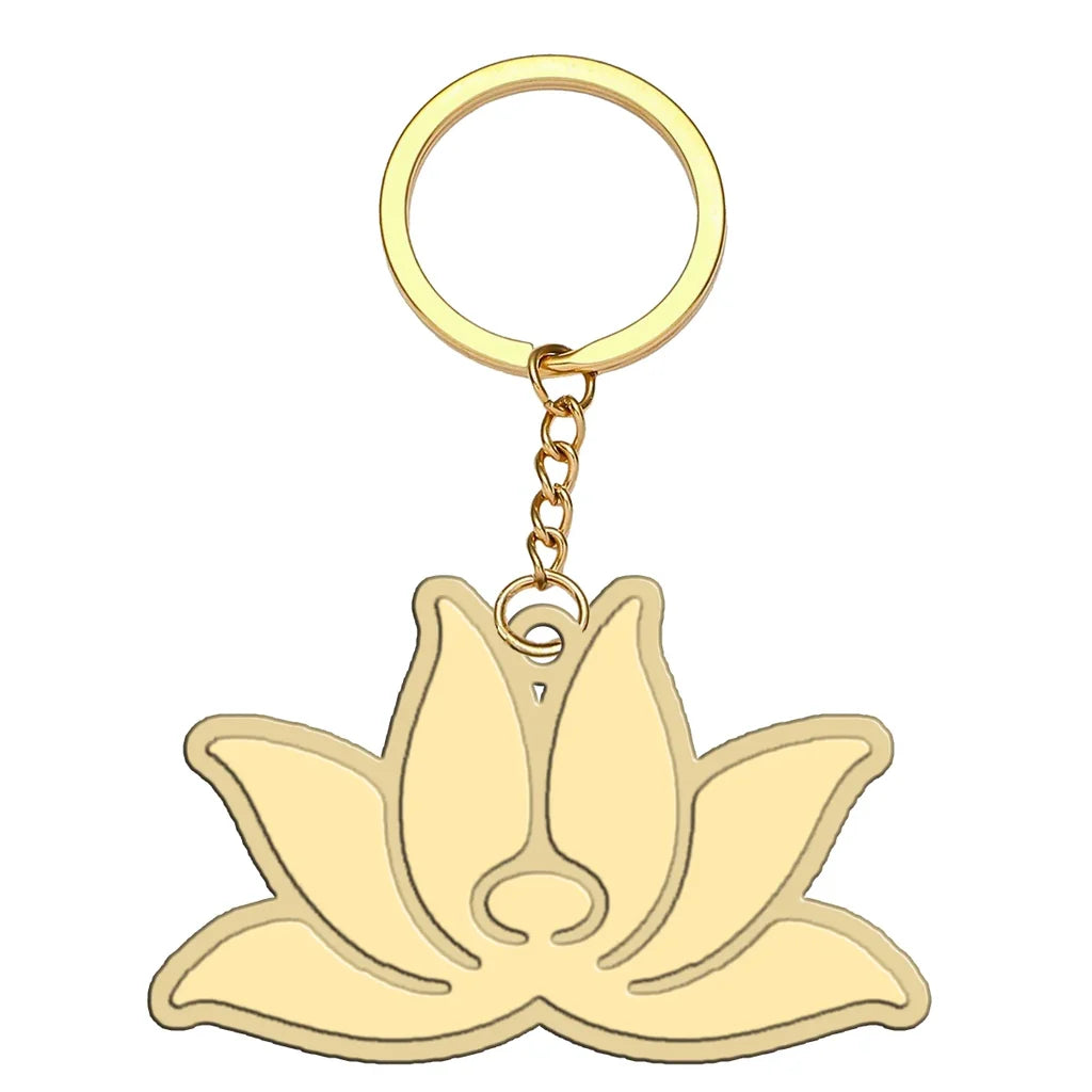 Vietnam Airlines aviation hollow key chain in polished alloy.