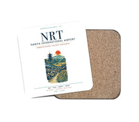 Thumbnail for Tokyo Narita International Airport (NRT) design on white 1 piece coaster