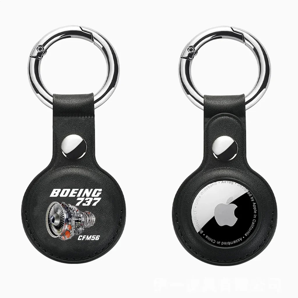 Boeing 737 Engine & CFM56 aviation themed AirTag case for AirTag.