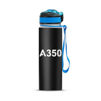 Thumbnail for Airbus A350 Flat Text Sports aviation design on sport kettle, insulated bottle with sport spout.