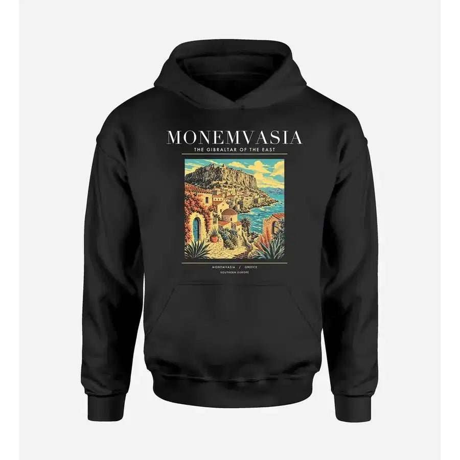 MONEMVASIA - Poster - Premium Hoodie - Black
