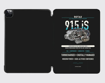 915 iS design on black ipad tablet case