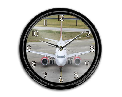 Face to Face with Boeing 737 aviation themed wall clock, premium wood and metal.