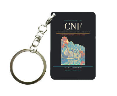 Tancredo Neves International Airport CNF — Belo Horizonte Key Chain design on black key chain