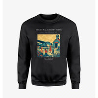 Thumbnail for VINTAGE G4392 - The Rural Library Wing - Designed Sweatshirts design on black