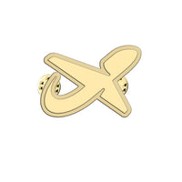 Thumbnail for Norwegian Airlines aviation hollow pin in polished alloy.