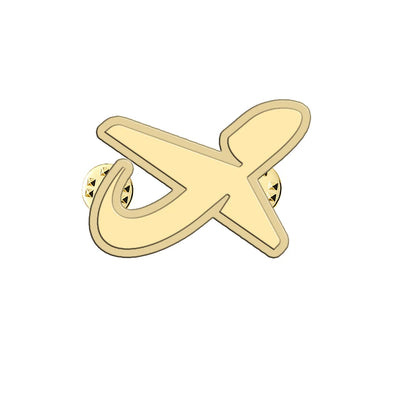 Norwegian Airlines aviation hollow pin in polished alloy.
