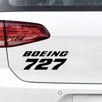 Thumbnail for Boeing 727 & Text Car aviation design car sticker in weather-resistant vinyl.