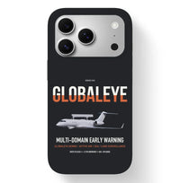 Thumbnail for Saab GlobalEye design on black magsafe iphone case, for iPhone 17 Pro