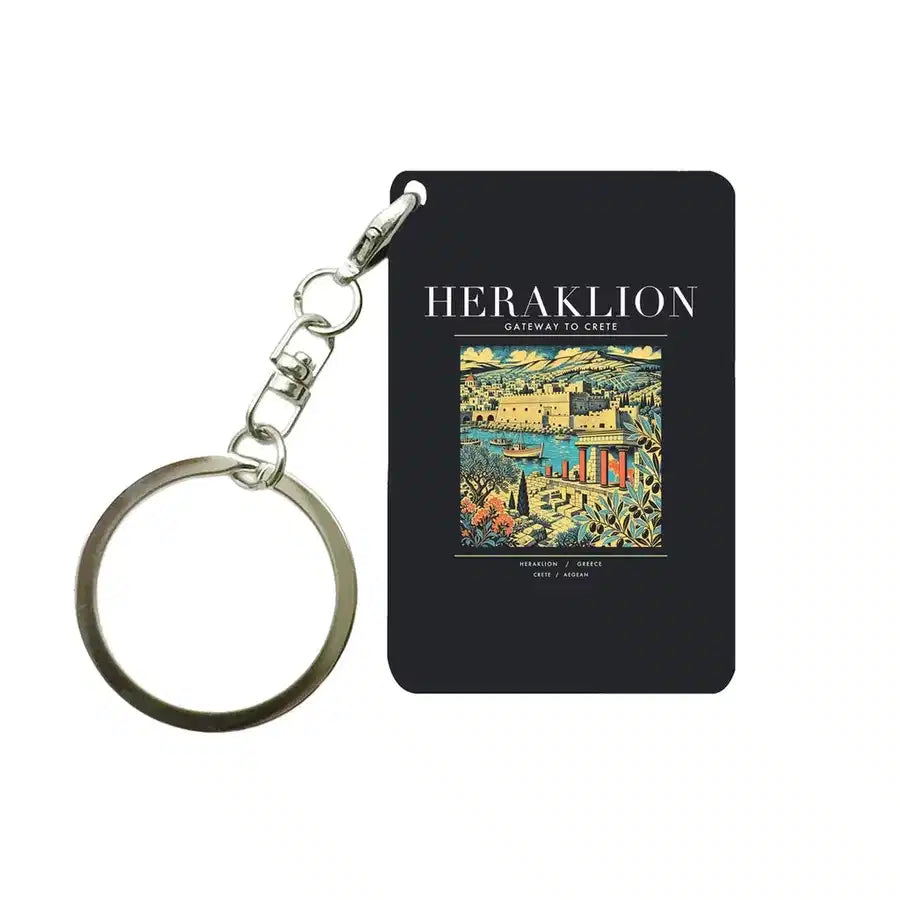 HERAKLION - Poster - Key Chain - Black