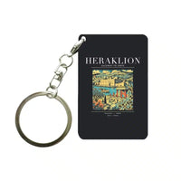 Thumbnail for HERAKLION - Poster - Key Chain - Black
