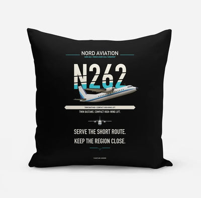 Nord 262A design on black pillow