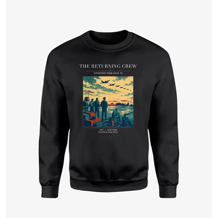 VINTAGE G4519 - The Returning Crew - Designed Sweatshirts design on black