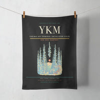 Thumbnail for Yakima Air Terminal (McAllister Field) (YKM) design on black towel