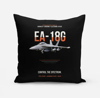 Thumbnail for EA-18G Growler Control The Spectrum design on black pillow