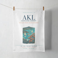 Thumbnail for Auckland Airport (AKL) design on white towel