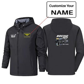 Boeing 757 & Rolls Royce Engine (RB211) Rain Jackets & Windbreakers
