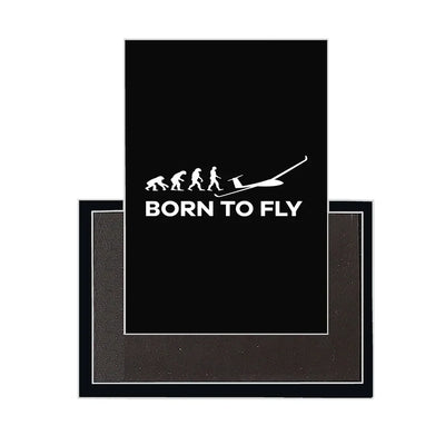Born To Fly Glider aviation design magnet in strong neodymium core.