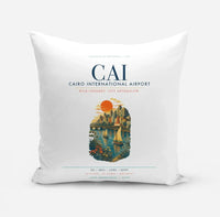 Thumbnail for Cairo International Airport (CAI) design on white pillow