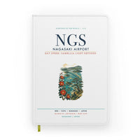 Thumbnail for Nagasaki Airport (NGS) design on white notebook