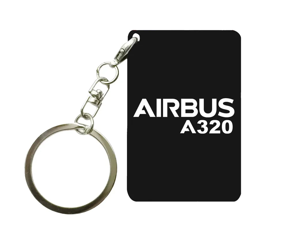 Airbus A320 & Text aviation aviation key chain, durable metal alloy.