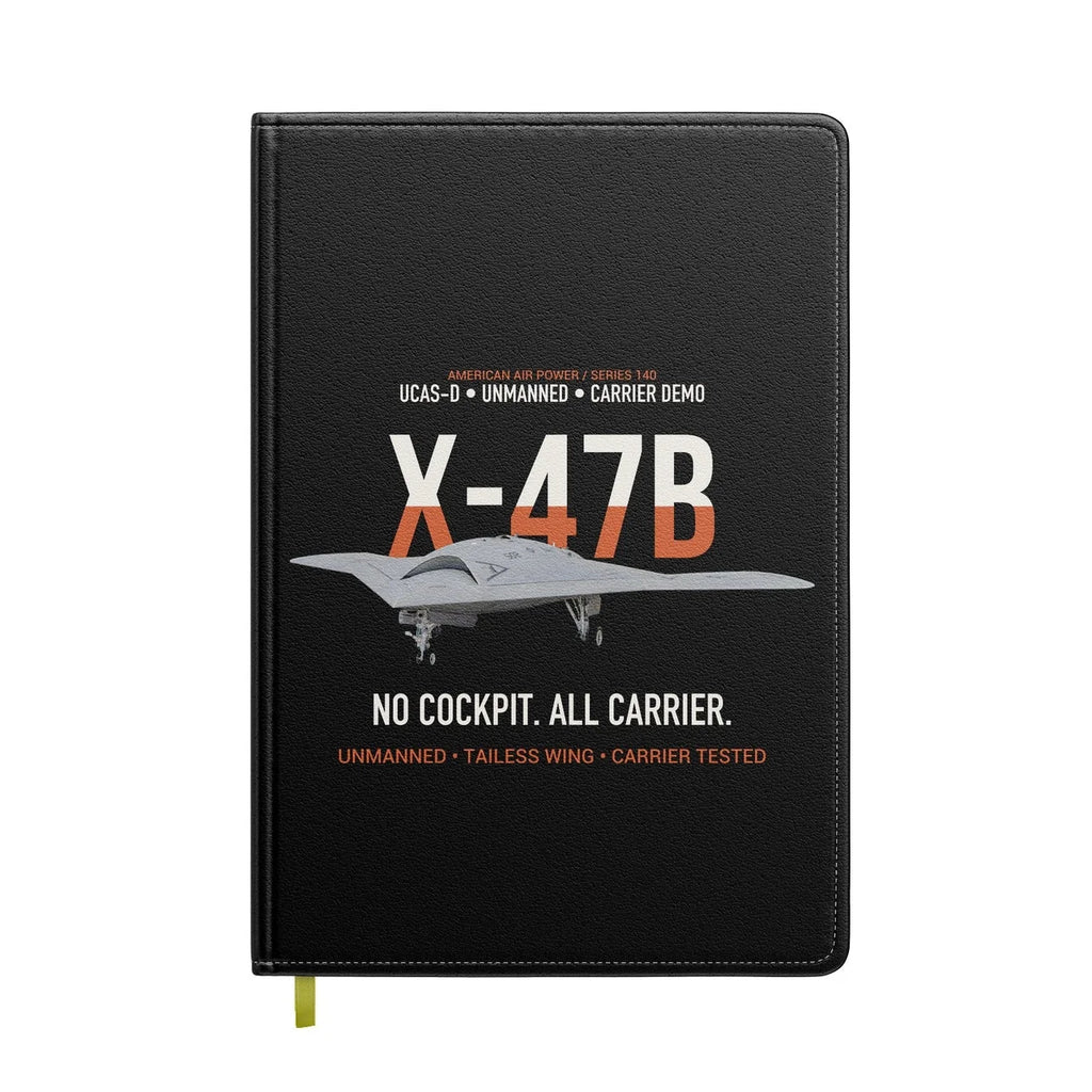 X-47B UCAS-D Carrier Wing Without a Cockpit design on black notebook