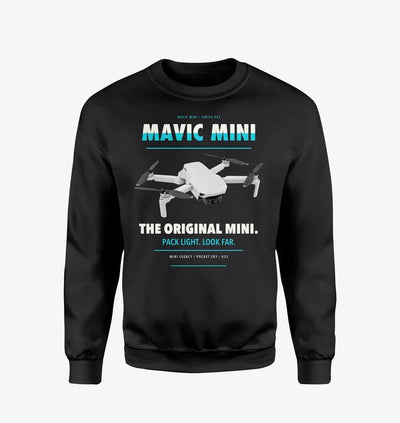 DJI Mavic Mini design on black sweatshirt