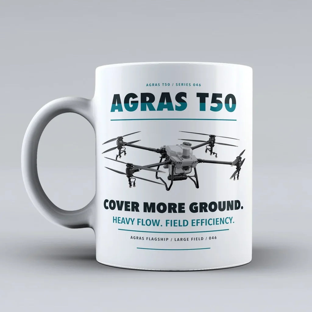 Agras T50 Mug design on white dji