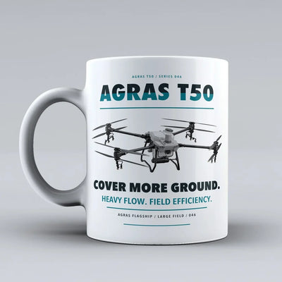 Agras T50 Mug design on white dji
