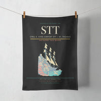 Thumbnail for Cyril E. King Airport (STT) design on black towel