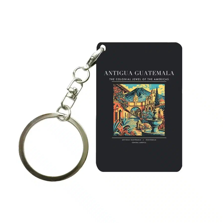 ANTIGUA GUATEMALA - Poster - Key Chain - Black