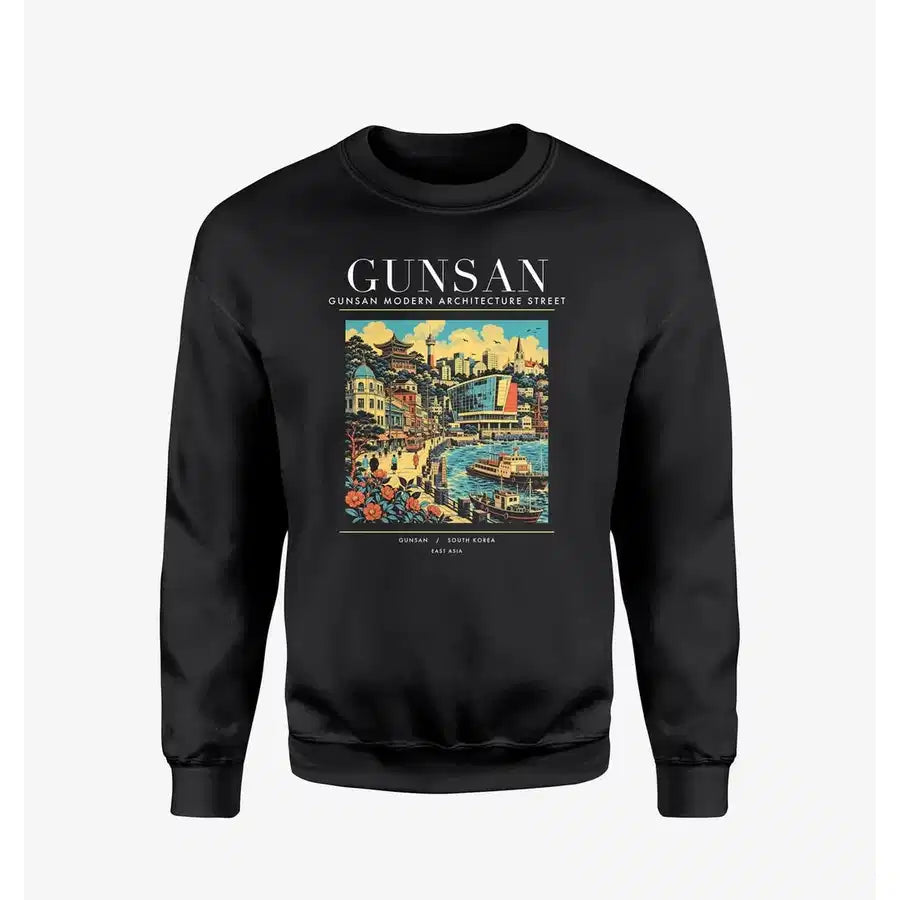 GUNSAN - Poster - Sweatshirt - Black