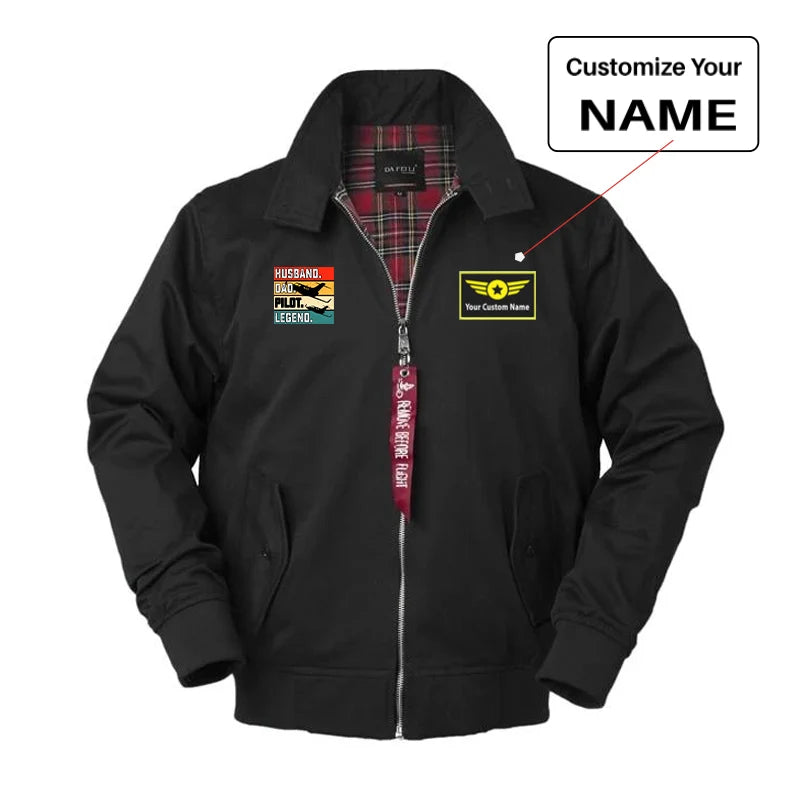 Customisable Husband & Dad & Pilot Jacket