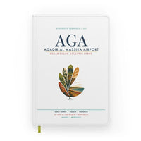 Thumbnail for Agadir Al Massira Airport (AGA) design on white notebook