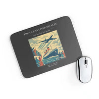 Thumbnail for VINTAGE G4307 - The Ocean Liner Rivalry - Designed Mouse Pads design on black rectangle
