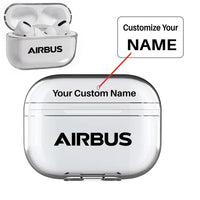 Thumbnail for Airbus & Text AirPods Pro transparent case - Normal + Name