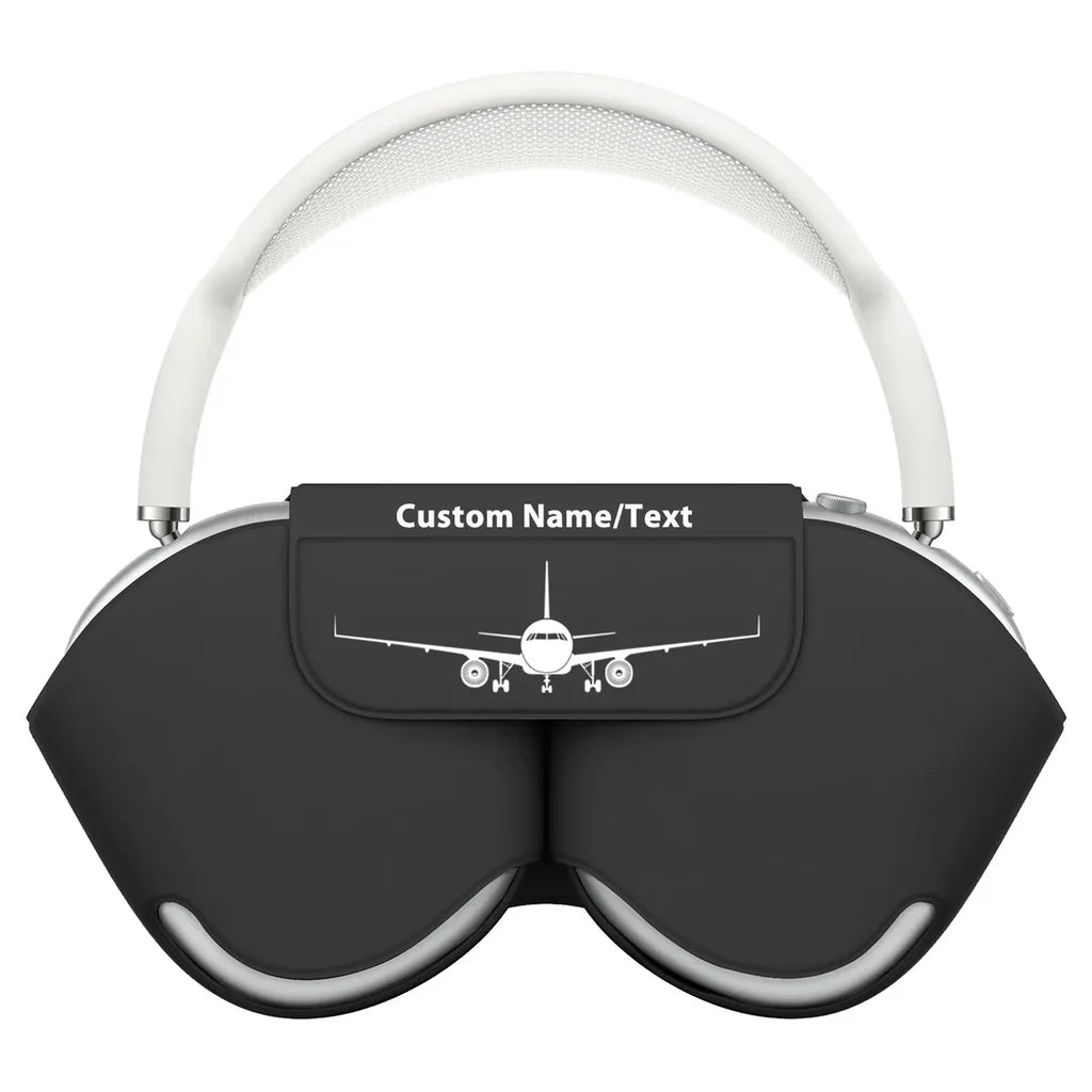 Airbus A320 Silhouette aviation themed AirPods Max case for AirPods Max.