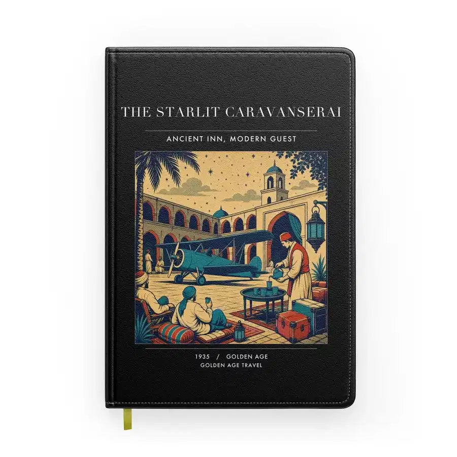 VINTAGE G4336 - The Starlit Caravanserai - Designed Notebooks design on black