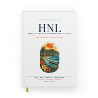 Thumbnail for Honolulu Daniel K. Inouye International Airport (HNL) design on white notebook