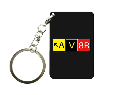 AV8R aviation aviation key chain, durable metal alloy.