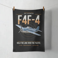 Thumbnail for F4F-4 Wildcat design on black towel