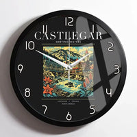 Thumbnail for CASTLEGAR - Poster - Wall Clock Framed - Black