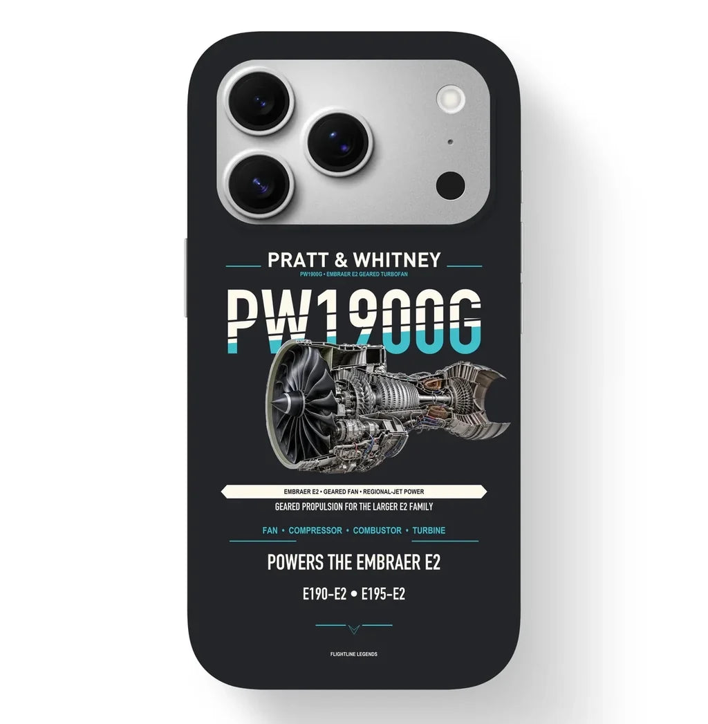 PW1900G Case design on black iphone case