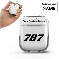 Thumbnail for Boeing 787 Flat Text AirPods Pro plastic case - Normal + Name