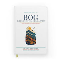 Thumbnail for Bogota El Dorado International Airport (BOG) design on white notebook