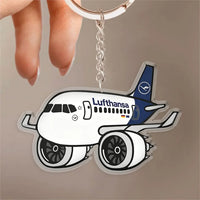Thumbnail for Lufthansa Airbus A320 NEO Design Acrylic Keychain