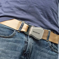 Thumbnail for Remove Before Flight 2 aviation seat-belt buckle accessory, real seat-belt webbing.
